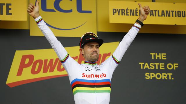 Tom Dumoulin a remporté la 20e étape du Tour de France, ce samedi 28 juillet. [Keystone - Kim Ludbrook - EPA]