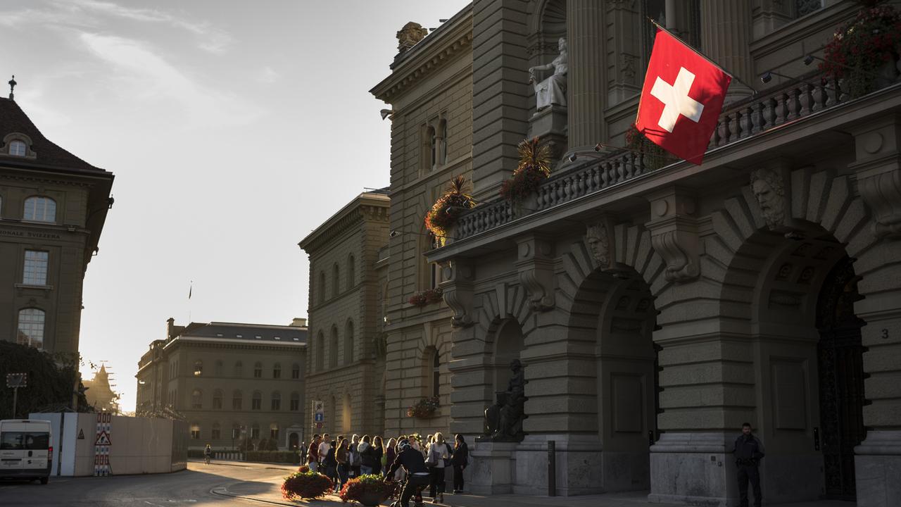 Le Palais fédéral à Berne, siège du Conseil fédéral et des deux Chambres. [Keystone - Alessandro della Valle]