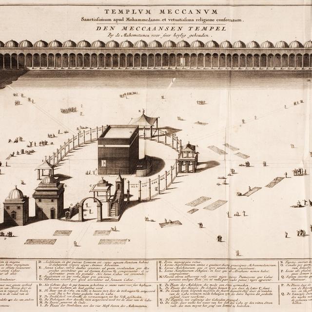 Plan de La Mecque par Adriaan Reland (1676-1718)