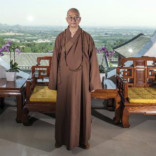 L'abbé du monastère de Longquan, au nord de Pékin, est accusé d'avoir abusé de nonnes bouddhistes. [Keystone - Chinatopix via AP]