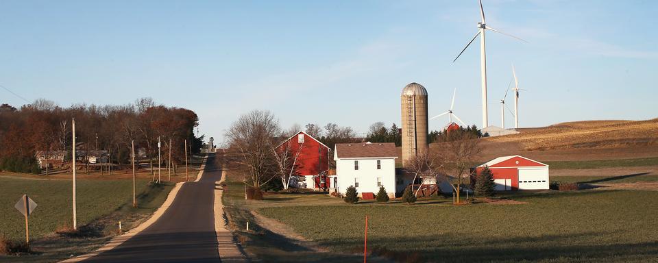 Une ferme près de Middleton, dans le Wisconsin. [Getty Images - AFP - Scott Olson]