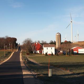 Une ferme près de Middleton, dans le Wisconsin. [Getty Images - AFP - Scott Olson]