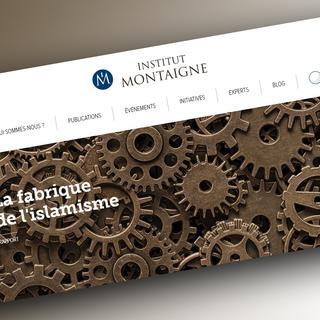 Capture d'écran du laboratoire d'idées Institut Montaigne. [http://www.institutmontaigne.org/]