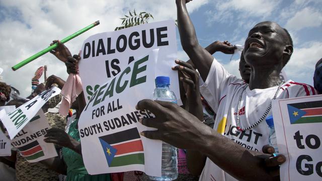 Les Soudanais du Sud réclamaient depuis longtemps un accord de paix. [AP/Keystone - Bullen Chol]