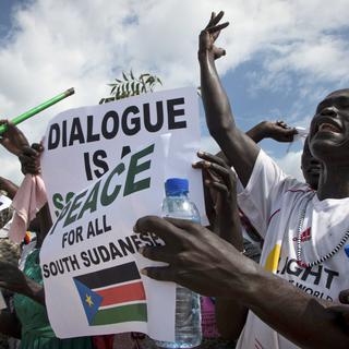 Les Soudanais du Sud réclamaient depuis longtemps un accord de paix. [AP/Keystone - Bullen Chol]