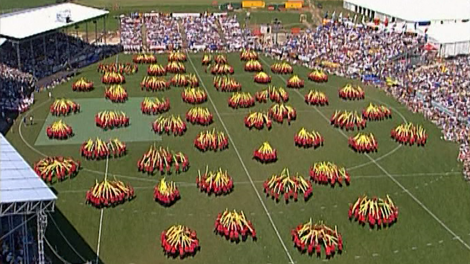 Fête fédérale de gymnastique de 2002. [RTS]