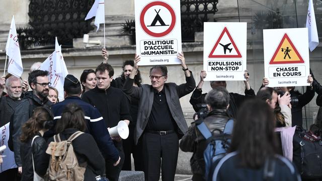 Une manifestation de l'association d'aide aux migrants Cimade, en avril 2018 à Paris. [AFP - Stéphane de Sakutin]