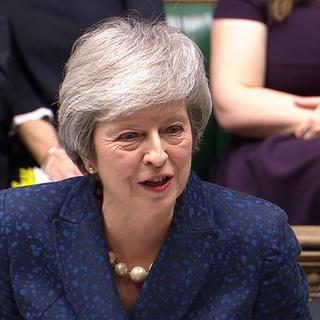 Theresa May devant le Parlement britannique 12 décembre. [Reuters - Parliament TV handout]