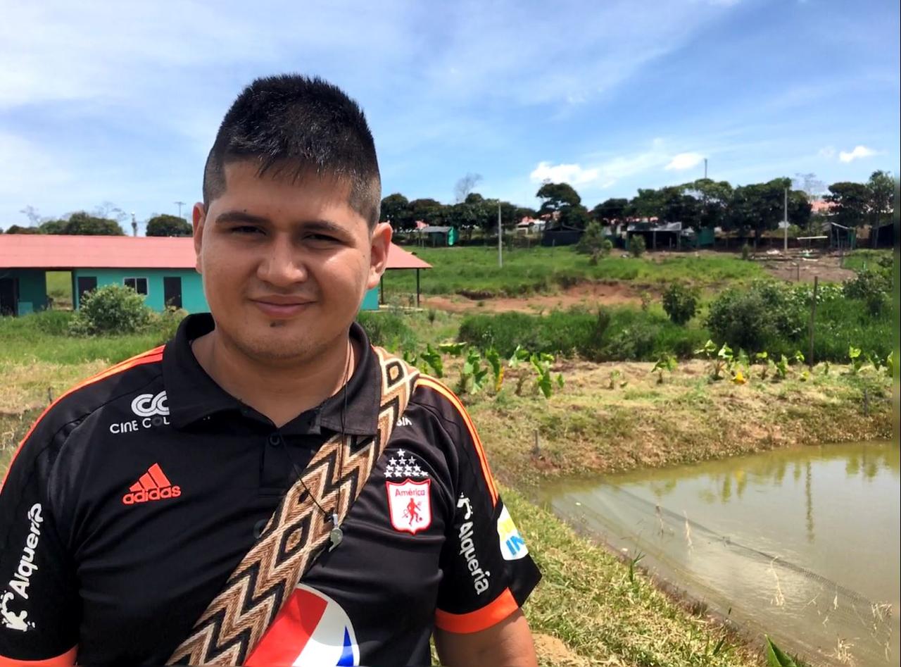 Dickson, 28 ans, a passé 10 ans dans les rangs de la guérilla. [RTS - Anouk Henry]