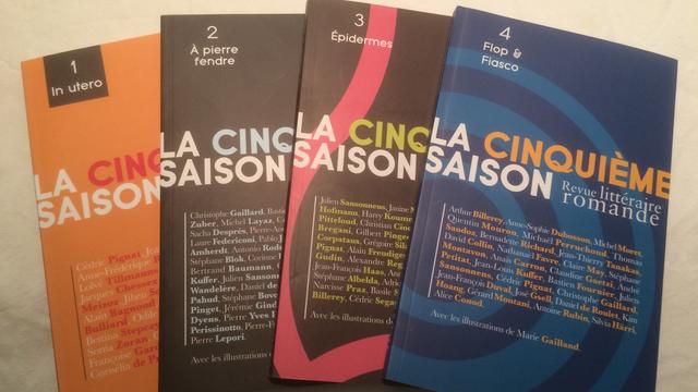 Moins d’un an et déjà quatre opus pour la revue littéraire romande "La Cinquième Saison". [RTS - Didier Pradervand]