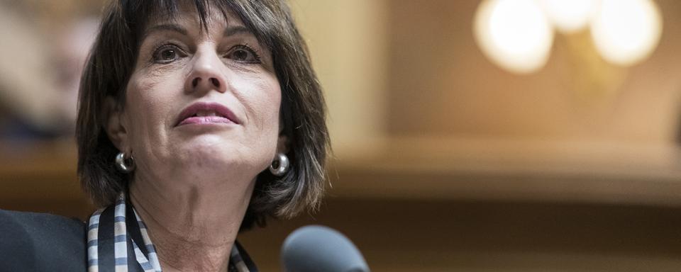 La conseillère fédérale Doris Leuthard. [Keystone - Alessandro della Valle]