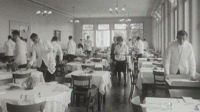 L'Ecole hôtelière de Lausanne en 1963. [RTS]