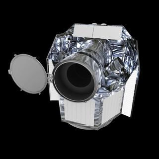 Vue d'artiste du télescope Cheops.
C. Carreau
ESA [ESA - C. Carreau]