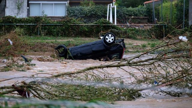 La majeure partie de l'Aude est sous les eaux ce lundi. [afp - Eric Cabanis]