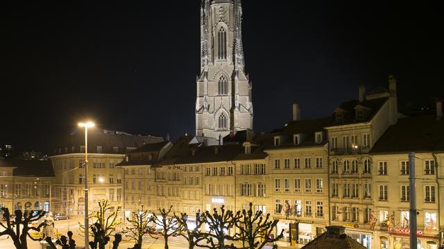 La cathédrale St-Nicolas à Fribourg. [Keystone - Anthony Anex]