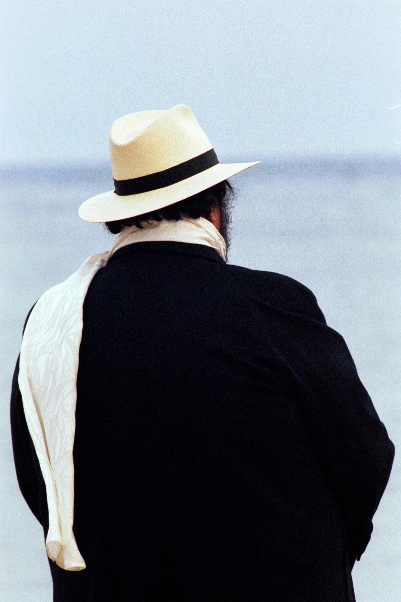 Portrait du chanteur Luciano Pavarotti à San Remo le 31 janvier 2000. [AFP - Farabola/Leemage]