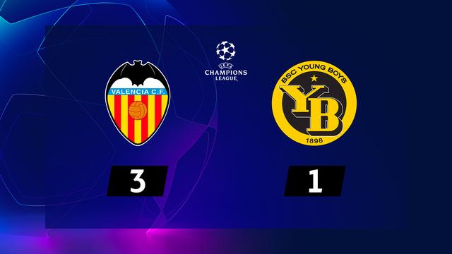 4e journée, Valence – Young Boys (3-1): YB s’incline 3-1 à Mestalla