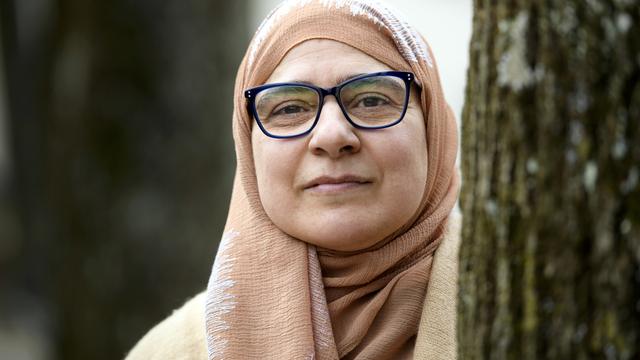 Sandrine Ruiz, présidente de l'Union vaudoise des associations musulmanes (UVAM). [Keystone - Laurent Gilléron]