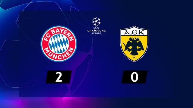 4e journée, Bayern Munich – AEK Athènes (2-0): victoire logique du Bayern qui prend la tête du groupe