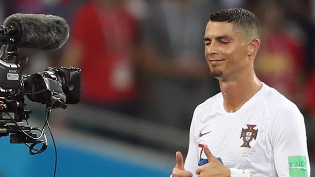Cristiano Ronaldo, portant le maillot du Portugal. [EPA/Keystone - Friedmann Vogel]