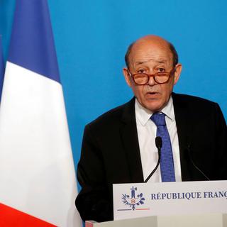 Le ministre français des Affaires étrangères Jean-Yves Le Drian. [Pool/Reuters - Michel Euler]