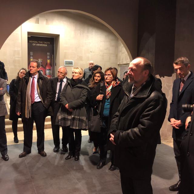Un groupe d'investisseurs accompagne la délégation parlementaire suisse à Erevan. [RTS - Rouven Gueissaz]