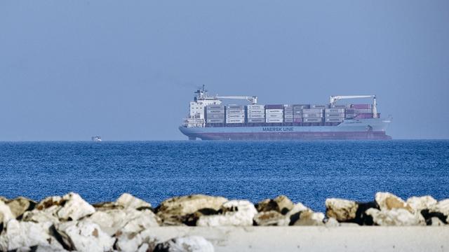 Le cargo Alexander Maersk au large de la Sicile. [AP/Keystone - Salvatore Cavalli]