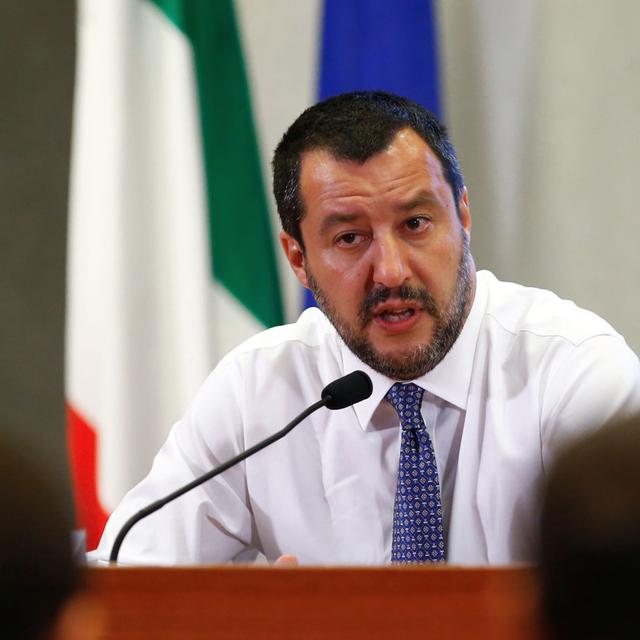 Le ministre italien de l'Intérieur Matteo Salvini. [Reuters - Tony Gentile]