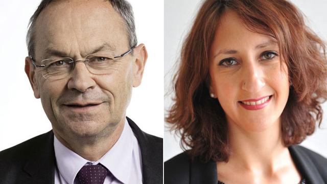 Olivier Français et Jessica Jaccoud. [Keystone/DR]