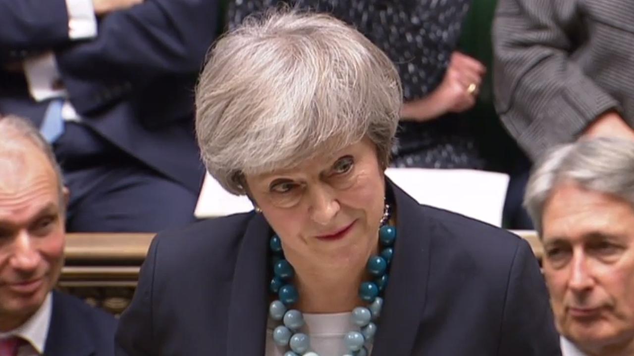 Theresa May devant le Parlement britannique ce lundi 10 décembre. [AFP - HO / AFP / PRU]