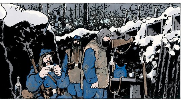 Une planche de "Putain de guerre" de Jacques Tardi. [Casterman]