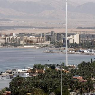 La ville jordanienne d'Aqaba, au bord de la Mer Rouge. [EPA/Keystone - STR]