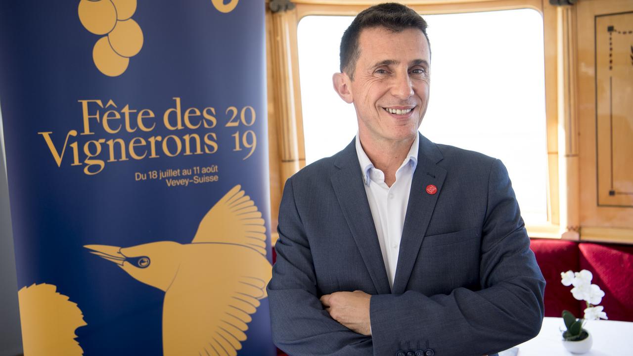 Frédéric Hohl, directeur exécutif de la Fête des Vignerons 2019. [Keystone - Laurent Gilliéron]