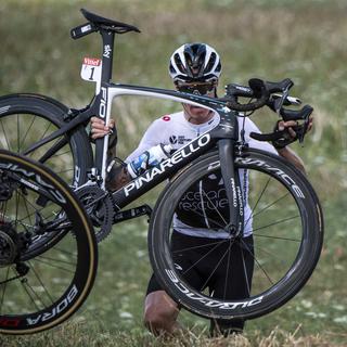 Chris Froome après sa chute lors du Tour de France.