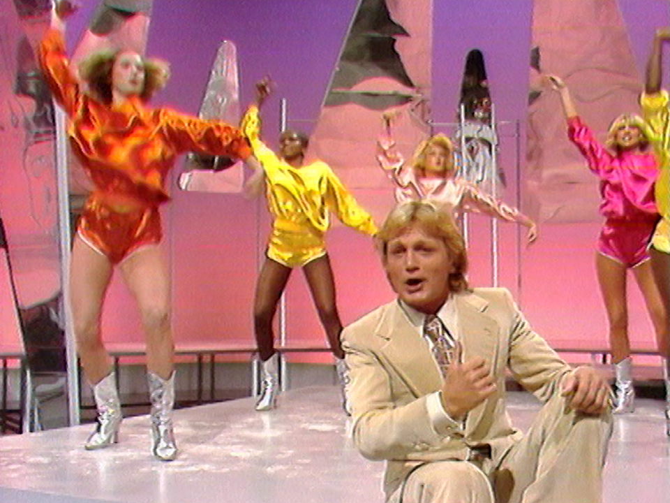 Claude François et ses Clodettes en 1977. [RTS]