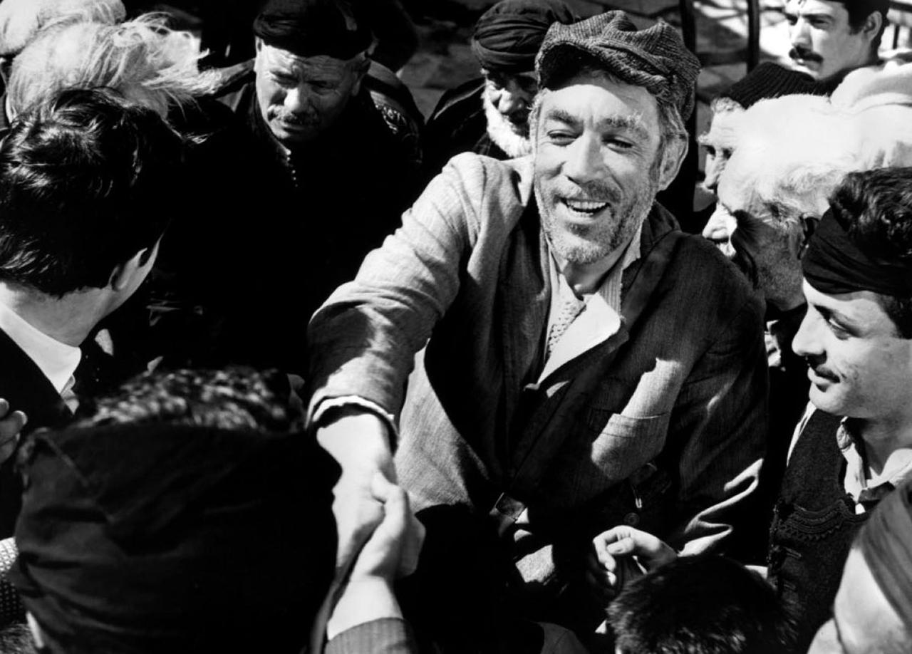 Anthony Quinn dans "Zorba le Grec" de Michael Cacoyannis. [AFP - Twentieth Century Fox Film Corpo]