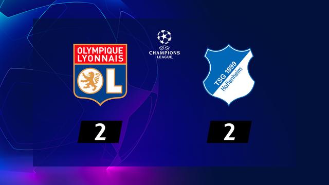 4e journée, Lyon – Hoffenheim (2-2): Lyon repris dans les dernières secondes
