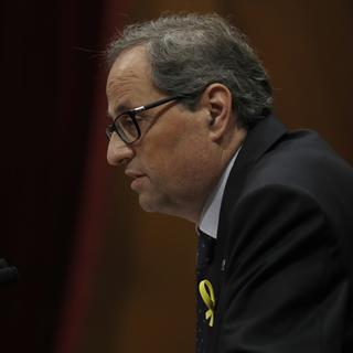 Quim Torra est le candidat que l'ancien président de la Catalogne, Carles Puigdemont, a proposé à sa succession. [Juan Medina]