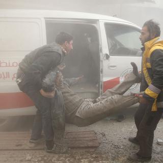 Des bombes au chlore auraient été utilisées récemment  sur des quartiers de civils de la Ghouta. [Reuters - Bassam Khabieh]