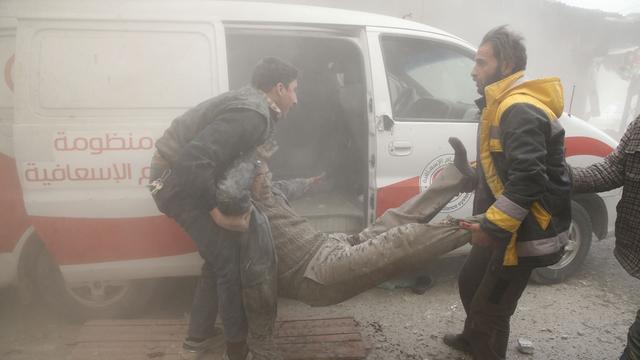 Des bombes au chlore auraient été utilisées récemment  sur des quartiers de civils de la Ghouta. [Reuters - Bassam Khabieh]