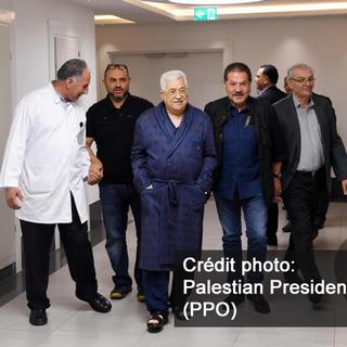 Mahmoud Abbas, président de l'Autorité palestinienne, en robe de chambre. [Palestinian President Office (PPO) - Palestinian President Office (PPO)]