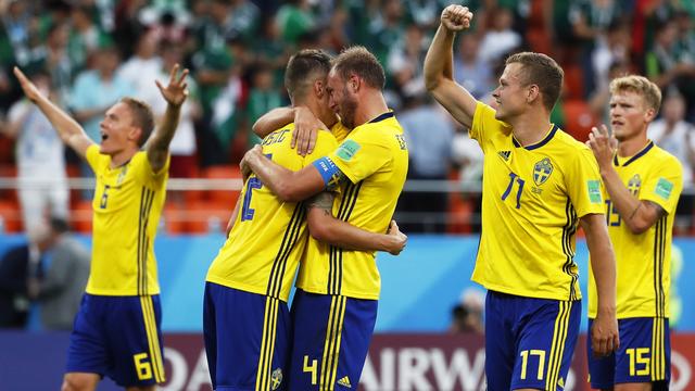 La Suède sera l’adversaire de l’équipe de Suisse en huitième de finale de la Coupe du Monde, le mardi 3 juillet. [Keystone - Francis Malasig - EPA]