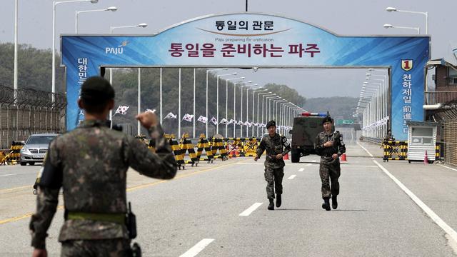 Le sommet historique entre les deux Corées aura lieu sur la frontière "ultra-militarisée". [EPA/Yonhap South Korea/Keystone]