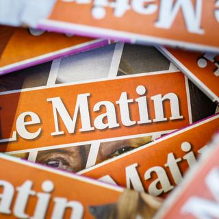 Le quotidien orange Le Matin a été fondé en 1893 sous le nom de La Tribune de Lausanne. [Keystone - Valentin Flauraud]