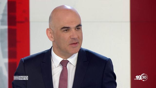 Le président de la Confédération Alain Berset. [RTS]