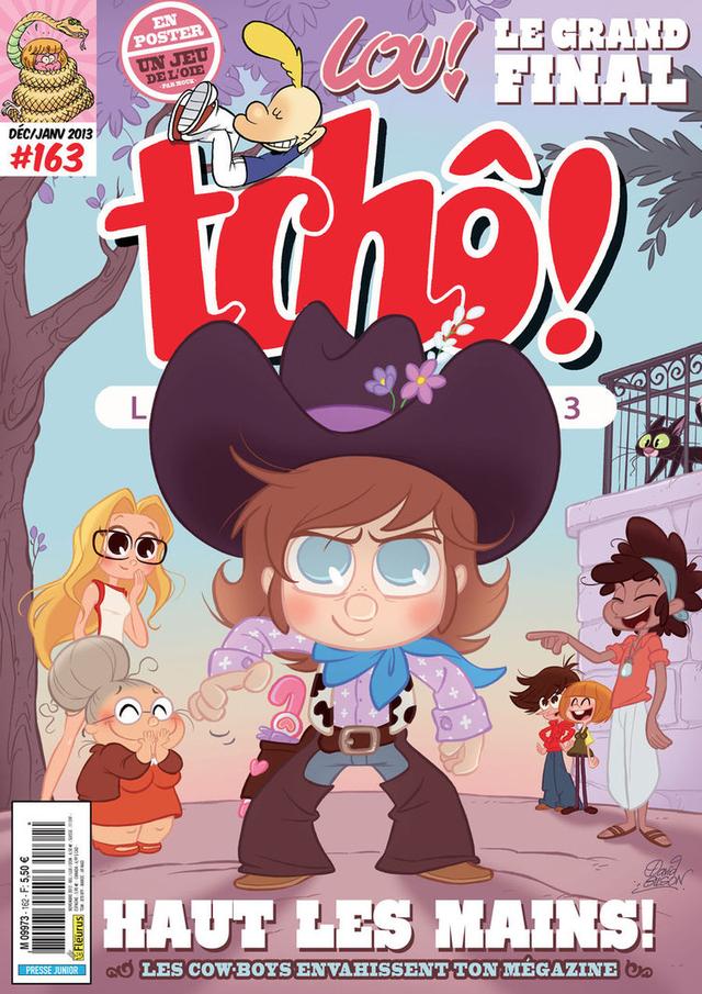 Couverture du numéro 163 du magazine jeunesse Tchô!. [Glénat]