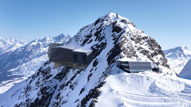 Image de synthèse de la station supérieur du Matterhorn glacier ride, qui reliera la station de Trockener Steg à celle de Matterhorn glacier paradise. [Matterhorn Zermatt Bergbahnen]