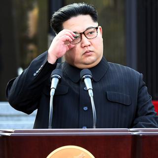 Le leader nord-coréen Kim Jong-Un, photographié le 27 avril 2018 en Corée du Sud. [Korea Summit Press/EPA]