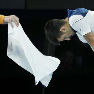 Le Serbe Novak Djokovic a été éliminé en 8èmes de finale de l'Open d'Australie par le Sud-coréen Chung Hyeon. [Keystone - Mast Ihram]