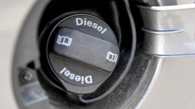 Le réservoir d'un véhicule diesel. [Keystone - Roland Schlager]